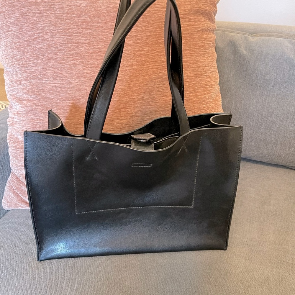 Banana Republic Black Leather Handbag